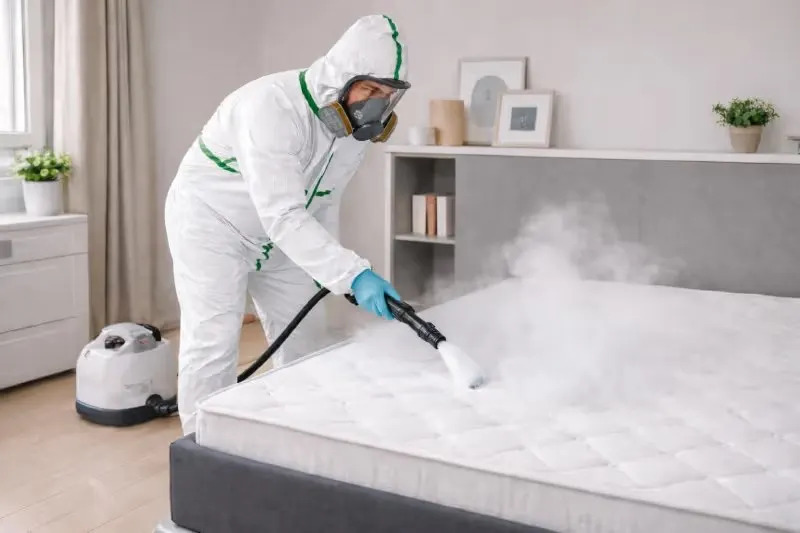 Vapeur sèche à 180 °C, sans produit sur le couchage