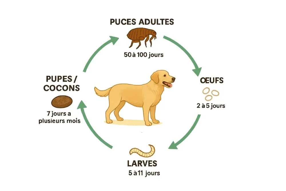 La puce que vous voyez n'est que 5 % du problème